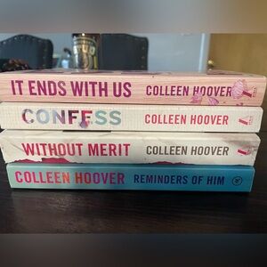 Lot of 4 Colleen Hoover books.